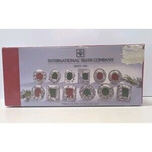International Silver Company 12 Days of Christmas Ornament Frame Set – 12 Pieces